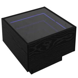 Berkfield Home Side Table Black oak 40 x 40 x 30 cm Engineered wood - thumbnail 2