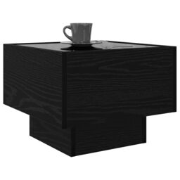 Berkfield Home Side Table Black oak 40 x 40 x 30 cm Engineered wood - thumbnail 3