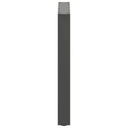 Berkfield Home Coffee Table Legs U-Shaped 2 pcs Anthracite 70x(72-73) cm Steel in Charcoal - thumbnail 6