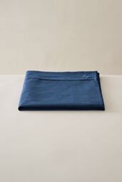 Ted Baker 'TB Plain Dye' Cotton Sateen Flat Sheet in Navy - Size: Double - thumbnail 1