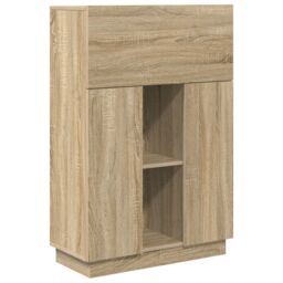 Berkfield Home Sonoma Oak Computer Desk Sonoma oak Particle board Medium in Brown - thumbnail 2