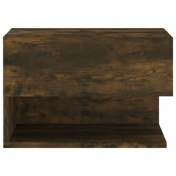 Berkfield Home Wall-mounted Bedside Cabinets 2 pcs Smoked Oak in Brown - thumbnail 6