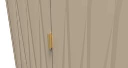 Ready Assembled 2 U Dallas 2 Door 2 Drawer Wardrobe (Ready Assembled) in Light Brown - thumbnail 4
