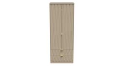 Ready Assembled 2 U Dallas 2 Door 2 Drawer Wardrobe (Ready Assembled) in Light Brown - thumbnail 1