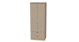 Ready Assembled 2 U Dallas 2 Door 2 Drawer Wardrobe (Ready Assembled) in Light Brown - thumbnail 3