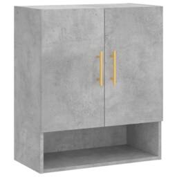 Berkfield Home Wall Cabinet Concrete Grey 60x31x70 cm Engineered Wood - Size: 60 x 31 x 70 cm - thumbnail 3