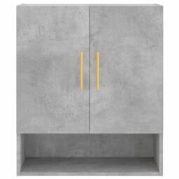 Berkfield Home Wall Cabinet Concrete Grey 60x31x70 cm Engineered Wood - Size: 60 x 31 x 70 cm - thumbnail 5