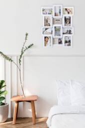 "Arpan Multi Apperture Picture/Photo Frame, Holds 12 x 6"" X4"" Photos in White" - thumbnail 4