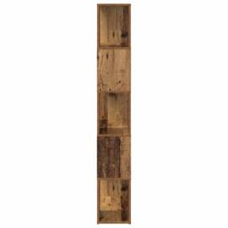 Berkfield Home TV Stand Old wood Engineered wood 60 x 24 x 155 cm TV Stand in Brown - thumbnail 6