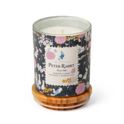 Peter Rabbit Pink Peony Blossom Scented Candle 1 Wick Wood Lid 30hr Burn - Size: Medium - thumbnail 3