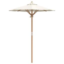 Berkfield Home Garden Parasol Cream White 150x210 cm Bamboo - thumbnail 4