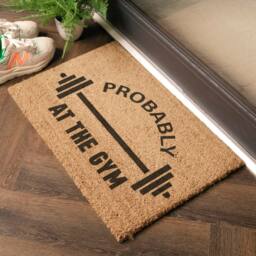 Artsy Mats Probably At The Gym Doormat (60 x 40cm) in Brown - Size: 40 cm x 60 cm - thumbnail 2