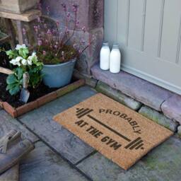 Artsy Mats Probably At The Gym Doormat (60 x 40cm) in Brown - Size: 40 cm x 60 cm - thumbnail 3