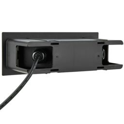 Loops IP44 LED Full Brick Light Textured Black & Louvre Slotted Grill 3.5W Cool White - thumbnail 3