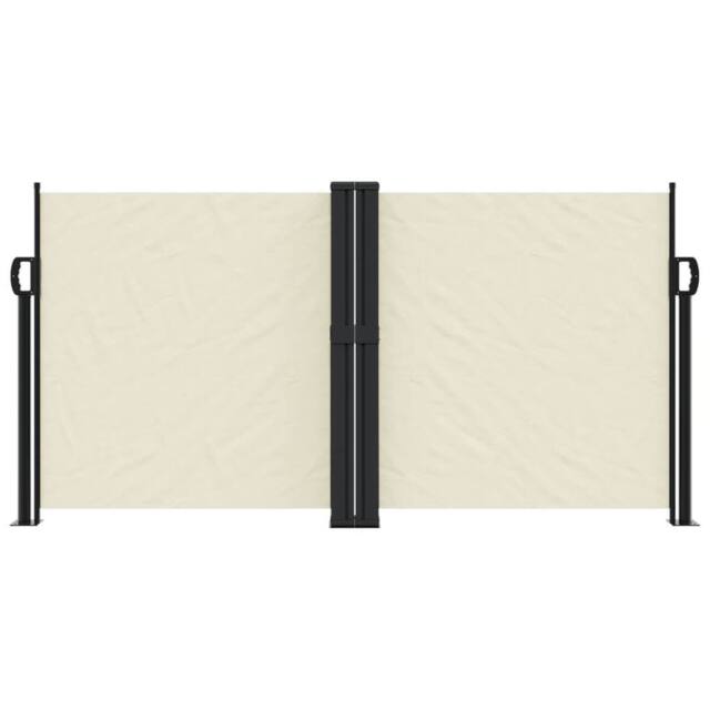 Berkfield Home Retractable Side Awning Cream 120x600 cm - image 1