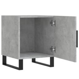 Berkfield Home Modern Bedside Cabinets 2 pcs Concrete Grey 40x40x50 cm Engineere - Size: 40 x 40 x 50 cm - thumbnail 5