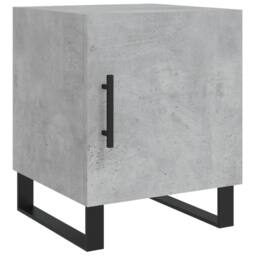 Berkfield Home Modern Bedside Cabinets 2 pcs Concrete Grey 40x40x50 cm Engineere - Size: 40 x 40 x 50 cm - thumbnail 6