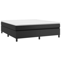 Berkfield Home Bed Frame without Mattress Black Super King Faux Leather (UK/IE/FI/NO only) - thumbnail 3