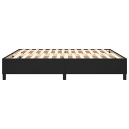 Berkfield Home Bed Frame without Mattress Black Super King Faux Leather (UK/IE/FI/NO only) - thumbnail 6