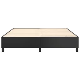 Berkfield Home Bed Frame without Mattress Black Super King Faux Leather (UK/IE/FI/NO only) - thumbnail 5