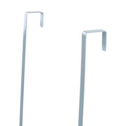 Orsina Efficient Over The Door Grey Finish Hanger Shelf, Smart Over Door Coat Hanger, Sturdy Design Hanging Rack - thumbnail 2