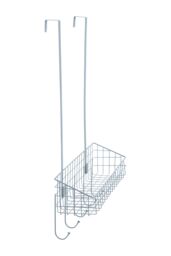Orsina Efficient Over The Door Grey Finish Hanger Shelf, Smart Over Door Coat Hanger, Sturdy Design Hanging Rack - thumbnail 5