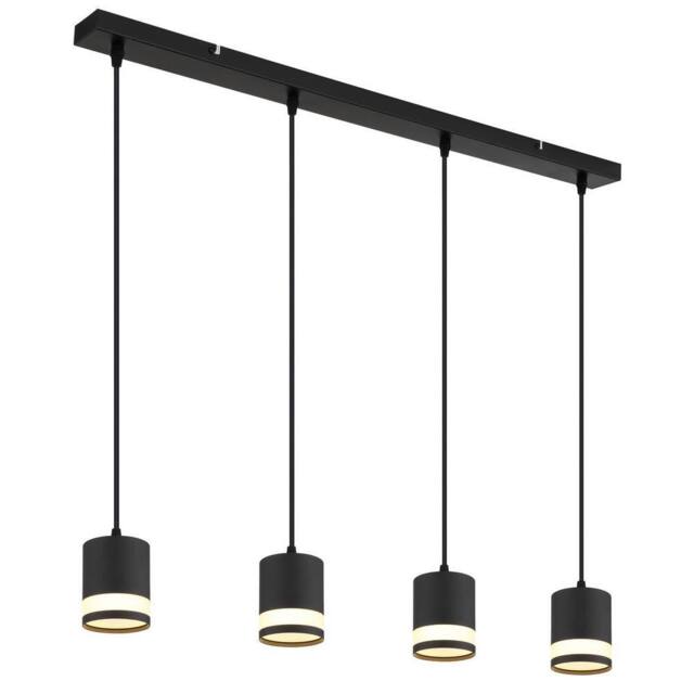 Netlighting Lucero Bar Pendant Ceiling Light Matt Black 4x GX53 3000K - image 1