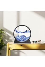 Living and Home Decorative Moving Sand Art Picture in Motion in Blue - thumbnail 2