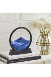 Living and Home Decorative Moving Sand Art Picture in Motion in Blue - thumbnail 3