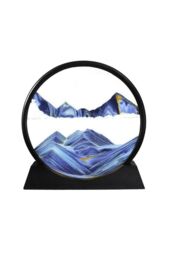 Living and Home Decorative Moving Sand Art Picture in Motion in Blue - thumbnail 1