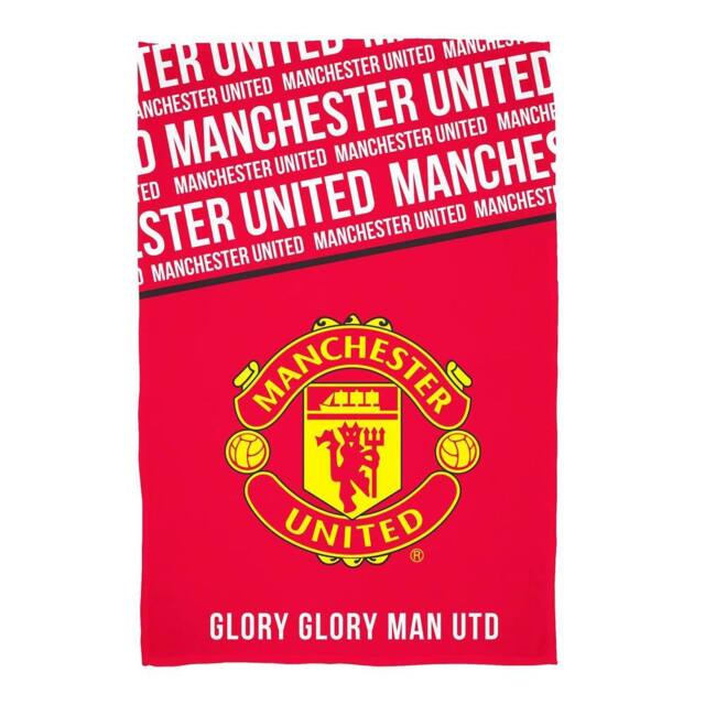 Manchester United FC Glory Fleece Blanket in Red - Size: Crib - image 1