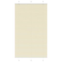 Berkfield Home Pleated Blind Cream 110x200 cm Fabric Width 109.4 cm Polyester - thumbnail 1