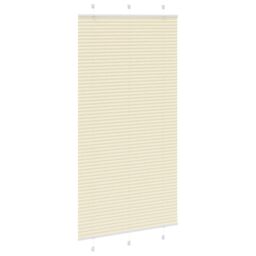 Berkfield Home Pleated Blind Cream 110x200 cm Fabric Width 109.4 cm Polyester - thumbnail 3