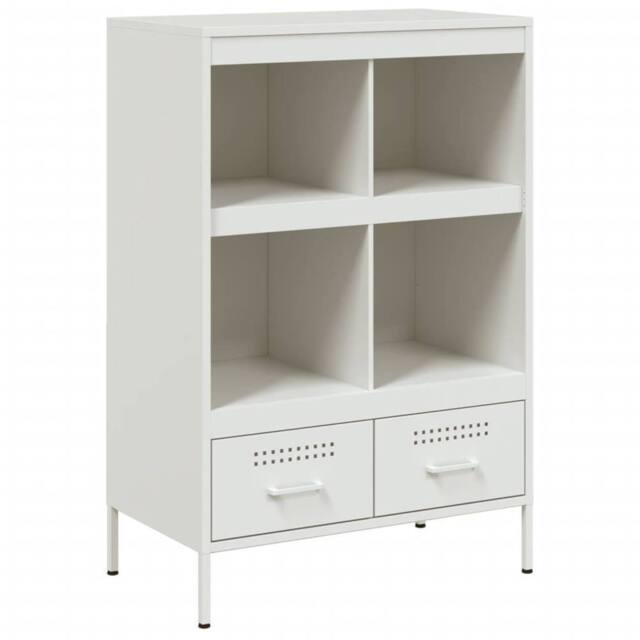 Berkfield Home Highboard White 68x39x101.5 cm Steel - image 1