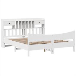 Berkfield Home Durable Bed Frame without Mattress White 180x200 cm Super King So - thumbnail 1
