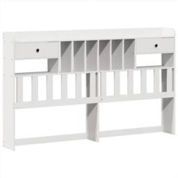 Berkfield Home Durable Bed Frame without Mattress White 180x200 cm Super King So - thumbnail 6