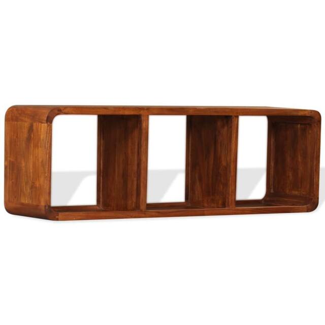 Berkfield Home TV Cabinet Solid Wood with Honey Finish 120x30x40 cm in Brown - Size: 120 x 30 x 40 cm - image 1