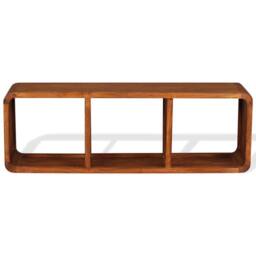 Berkfield Home TV Cabinet Solid Wood with Honey Finish 120x30x40 cm in Brown - Size: 120 x 30 x 40 cm - thumbnail 6