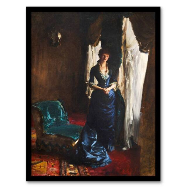 Artery8 John Singer Sargent Framed Wall Art Madame Paul Escudier Portrait - Size: A4 - image 1
