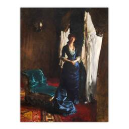 Artery8 John Singer Sargent Framed Wall Art Madame Paul Escudier Portrait - Size: A4 - thumbnail 3