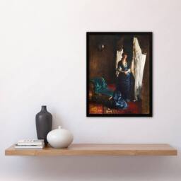 Artery8 John Singer Sargent Framed Wall Art Madame Paul Escudier Portrait - Size: A4 - thumbnail 2