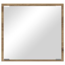 Berkfield Home LED Bathroom Mirror Artisan Oak 40x8.5x37 cm Engineered Wood - thumbnail 4