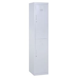 VINSETTO 1.8m Locker Office Cabinet Storage Cold Rolled Steel Storage Shelves in Grey - thumbnail 2