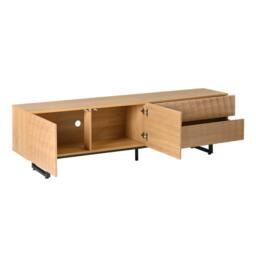 Merax 180cm Natural Wood Effect TV Unit with Drawers & Cupboard - thumbnail 9