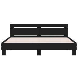 Berkfield Home Durable Bed Frame without Mattress Black 180x200 cm Super King - thumbnail 5