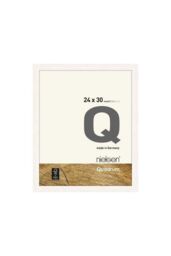 nielsen Quadrum 24 x 30cm Wooden Picture Frame With Protective Glass Front in White - Size: 24 x 30 cm