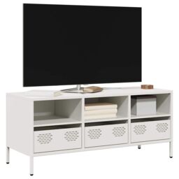 Berkfield Home TV Cabinet White 101.5x39x43.5 cm Cold-rolled Steel