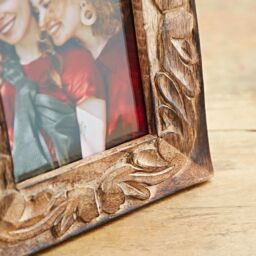 "Paper High 6"" x 4"" Jaraja Natural Mango Wood Photo Frame" - thumbnail 3