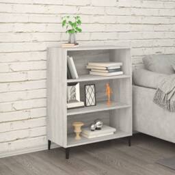 Berkfield Home Sideboard Grey Sonoma 69.5x32.5x90 cm Engineered Wood - thumbnail 2
