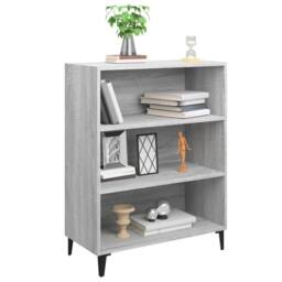 Berkfield Home Sideboard Grey Sonoma 69.5x32.5x90 cm Engineered Wood - thumbnail 5